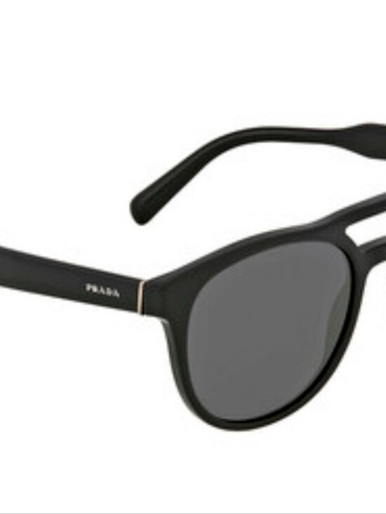 Men\'s Prada Black Aviator Sunglasses with Double-Bridge 13T